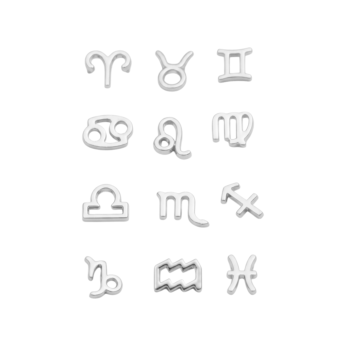 Signo Zodiacal Plateado