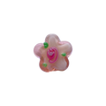 Flor Rosada Vidrio