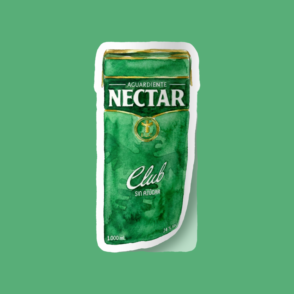 Sticker Aguardiente Verde