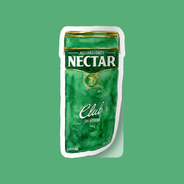 Sticker Aguardiente Verde