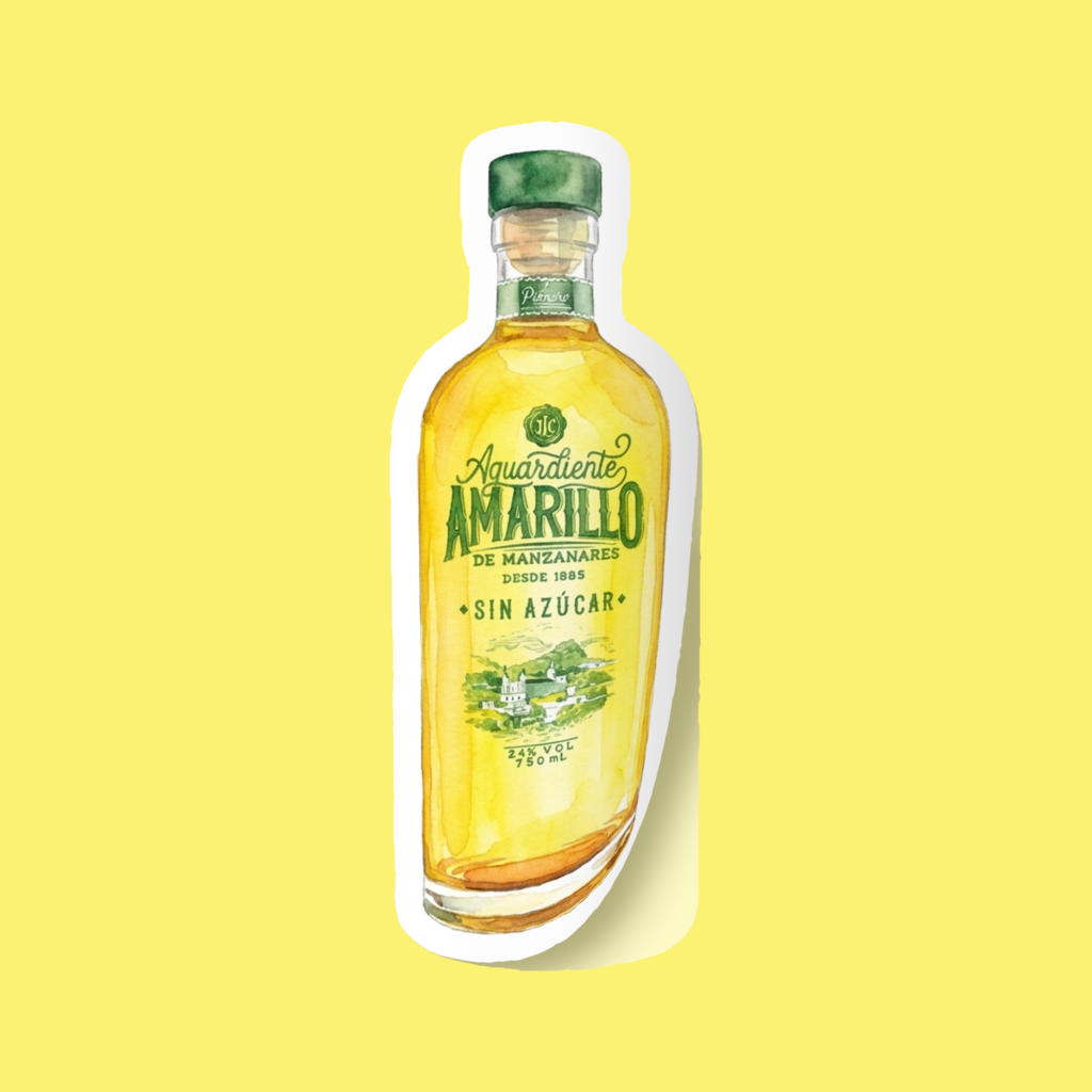 Sticker Aguardiente Amarillo