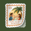 Sticker People We Meet on Vacation Stamp