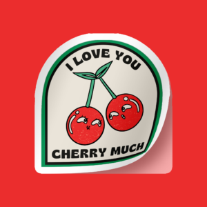 Sticker I Love You Cherry Much